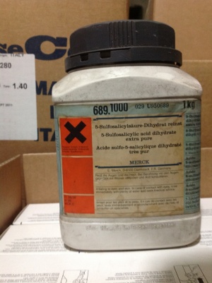 5- سولفوسالسیلیک اسید 1 کیلوئی کد 689 مرک آلمان