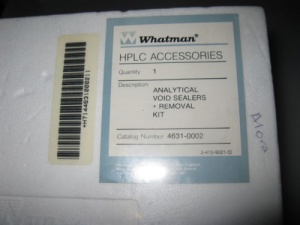 Whatman, HPLC Accessories, Analytical Void Sealers + Removal Kit, Cat 4631-0002 