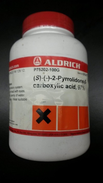 P75202 Aldrich L-Pyroglutamic acid  ال پیروگلوتامیک اسید 100 گرمی 