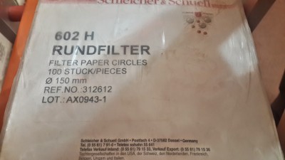 کاغذ صافی 150 میلیمتر کد 602h ساخت کمپانی S&S آلمان