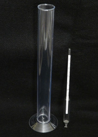 استوانه اندازه گیری هیدرومتر شیشه ای 