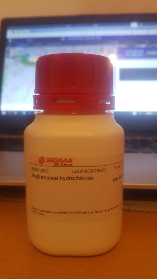 ایزوپرنالین هیدروکلراید 25 گرمی کد I5627 محصول شرکت سیگما آمریکا 