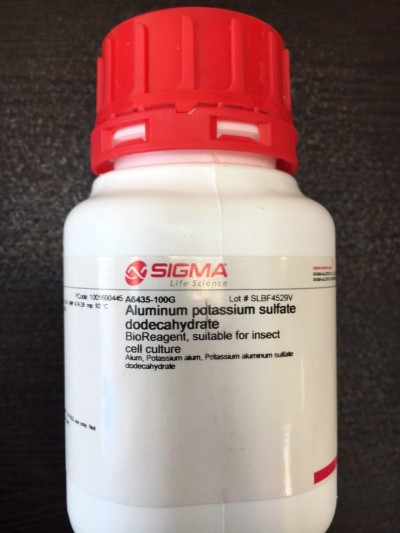 Aluminum potassium sulfate dodecahydrate  100g / کد A6435
