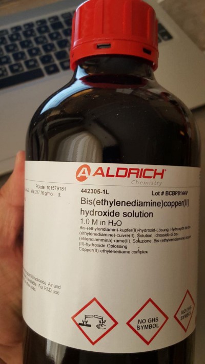 بیس اتیلن دی آمین کوپر هیدروکسید کمپانی آلدریچ 1 لیتری کد 442305