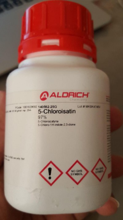 5-Chloroisatin  بیست و پنج گرم / کد 140562
