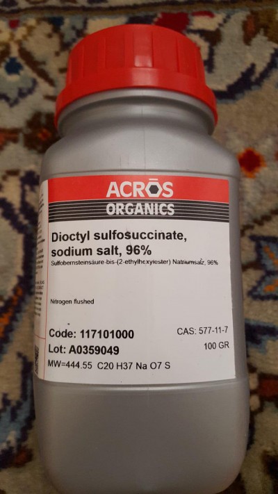 Dioctyl sulfosuccinate, sodium salt  100G /  کد 117101000