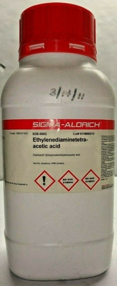 اتیلن دی آمین تترا استیک اسید 500 گرمی کد EDS تولید شرکت سیگما آلدریچ آمریکا 