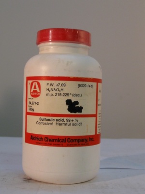 سولفامیک اسید500 گرمی کد 242772 ساخت شرکت sigmaaldrich آمریکا