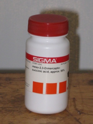 Sigma D7881 meso-2,3-Dimercaptosussinic acid, approx. 98% 25 g دی مرکاپتوسوکسینیک اسید 25 گرمی