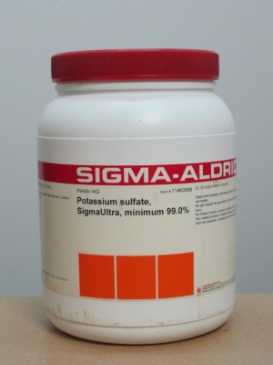 پتاسیم سولفات 1 کیلوئی کد P9458 ساخت شرکت سیگما آلدریچ آمریکا 