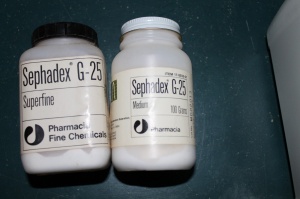 Pharmacia Fine Chemicals Sephadex G25 Superfine, medium lab chemistry