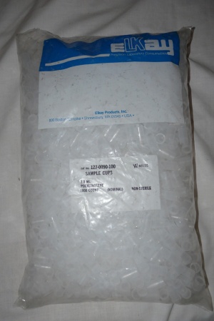 2mL Polyethylene Disposable Sample Cups, Pkg. 1000 NEW IN BAG