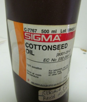 C7767 Sigma Cottonseed oil 500ml روغن پنبه دانه 