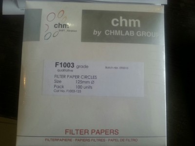 کاغذ صافی نمره 3 سایز 12.5 سانت کمپانی CHM اسپانیا