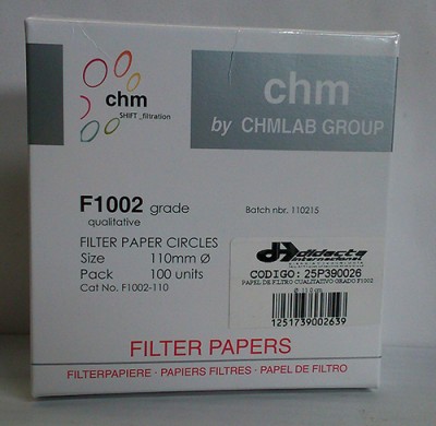 کاغذ صافی نمره 2 سایز 9 سانت کد F1002 از کمپانی CHMLAB اسپانیا 