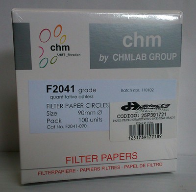 کاغذ صافی 9 سانت گرید 41 کد F2041 ساخت شرکت CHMLAB اسپانیا 