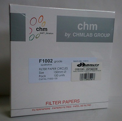 کاغذ صافی 15 سانت نمره 2 کد F1002 ساخت کمپانی CHMLAB اسپانیا 