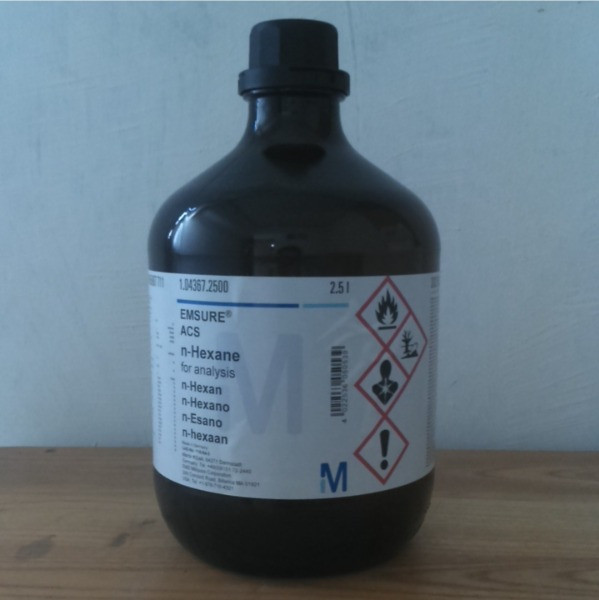 تصویر بطری 2.5 لیتری ان هگزان مرک آلمان کد 104368