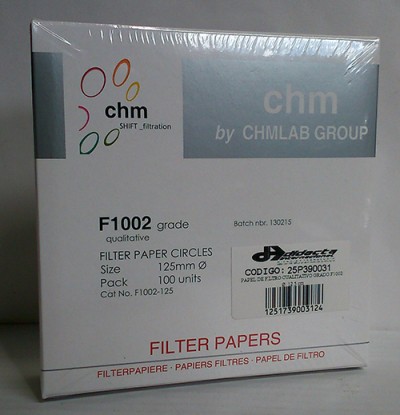 کاغذ صافی 12.5 سانت نمره 2 کد F1002-125 ساخت کمپانی CHMLAB اسپانیا 