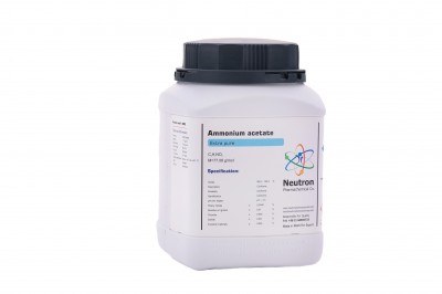 آمونیوم استات گرید Extra Pure 2.5 کیلوگرمی پلاستیکی کد 1.1800 ساخت شرکت شیمی دارویی نوترون