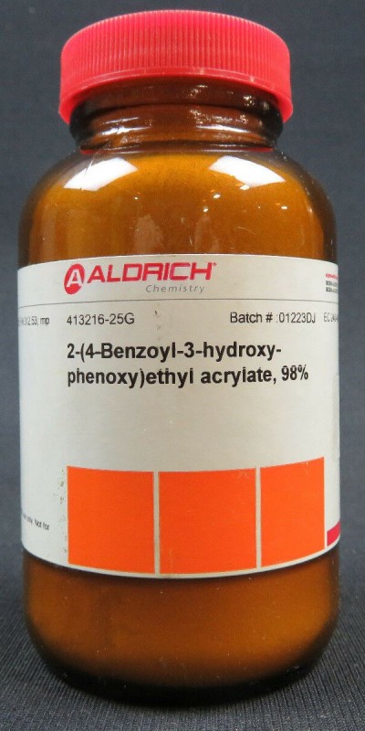 2 و 4 بنزوئیل 3 هیدروکسی فنوکسی اتیل آکریلات 25 گرمی کد 413216