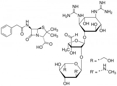 پنی سیلین- استرپتومایسین 100 سی سی کد p4333