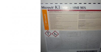 ویتامین K3 دامی Adisseo فرانسه Microvit K3 Promix MNB 96%