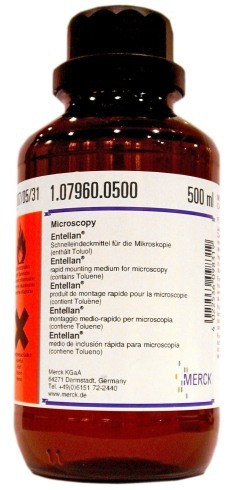 چسب انتلان مرک 500 میلی لیتر کد 107960 Entellan Merck