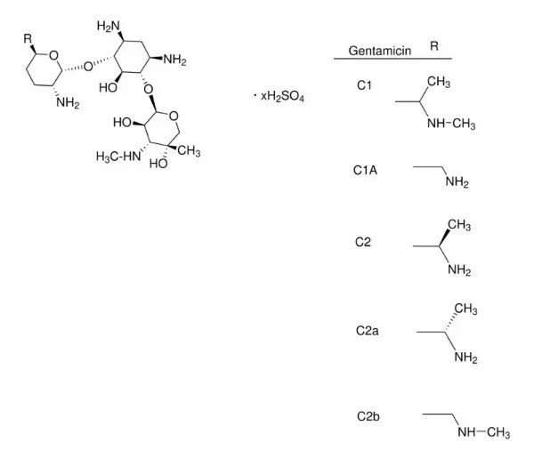 Gentamicin sulfate salt