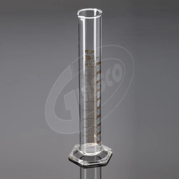 Measuring Cylinder with USP Grade, Class A, Hex Base