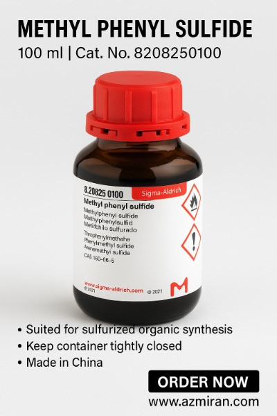 متیل فنیل سولفید Sigma-Aldrich کد 820825، بطری ۱۰۰ میلی‌لیتری
