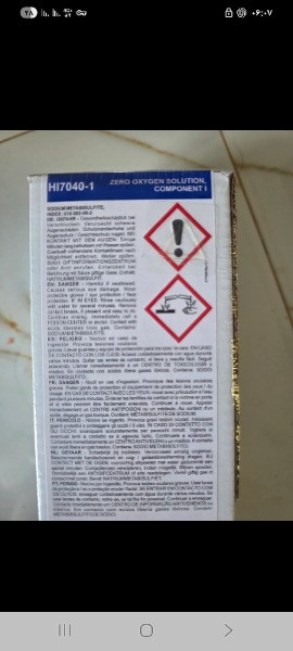 محلول اکسیژن صفر HI-7040L هانا – 500 میلی‌لیتر