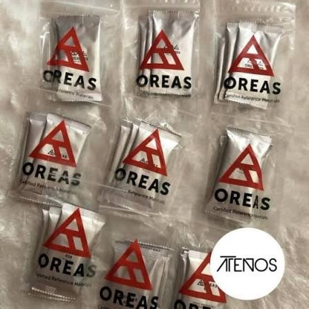 OREAS 681 ماده مرجع گواهی‌شده عناصر گروه پلاتین ساشه 60 گرمی و شیشه 1 کیلویی