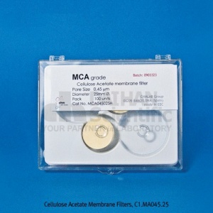 ممبران فیلتر - استات سلولز سایز 0.20 میکرون 47 میلیمتر کد MCA020047H ساخت کمپانی CHMLAB اسپانیا بسته 100 عددی