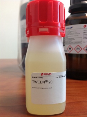 Tween 20 تویین 20 گرید مولکولاربیولوژی |  بسته بندی 100 میلی |  کد P9416 |  کمپانی سیگما آلدریچ 