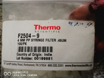 Thermo Scientific Target Syringe Filters, Polypropylene, Thermo Scientific F2504-9