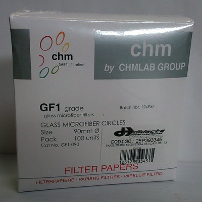 کاغذ صافی گلاس فیبر گرید GF1 سایز 9 سانت کد GF1-090 ساخت کمپانی CHMLAB اسپانیا 