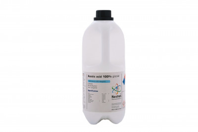 اسید استیک گرید Extra pure 2.5 لیتری پلاستیکی کد 1.1020 ساخت شرکت شیمی دارویی نوترون