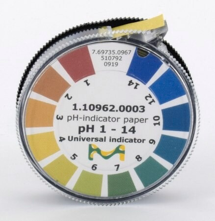 خرید کاغذ pH مرک آلمان کد 110962 اندیکاتور pH 1 - 14 Universal Supelco