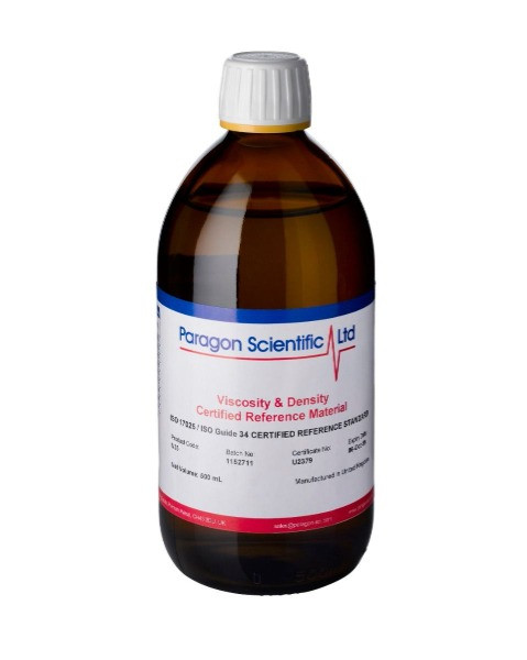 خرید استاندارد مرجع ویسکوزیته S2000 | Paragon Scientific | 8387 cSt در 20 درجه سانتی‌گراد | گواهی شده | حجم 500 میلی‌لیتر