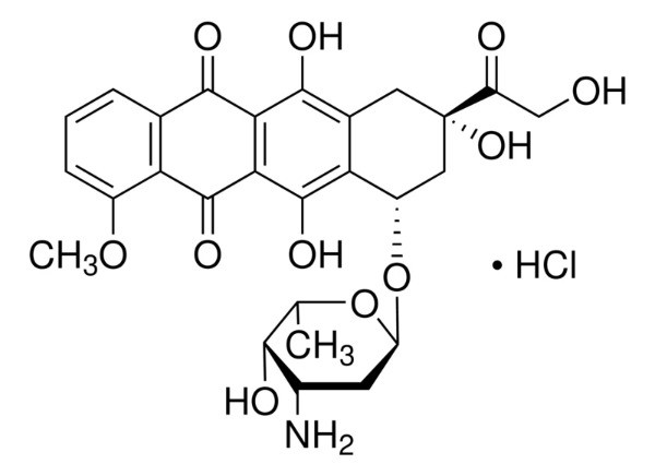 دوکسوروبیسین هیدروکلراید (Doxorubicin Hydrochloride) - کد D1515 - سیگماآلدریچ | 10 میلیگرمی فقط جهت مصارف تحقیقاتی