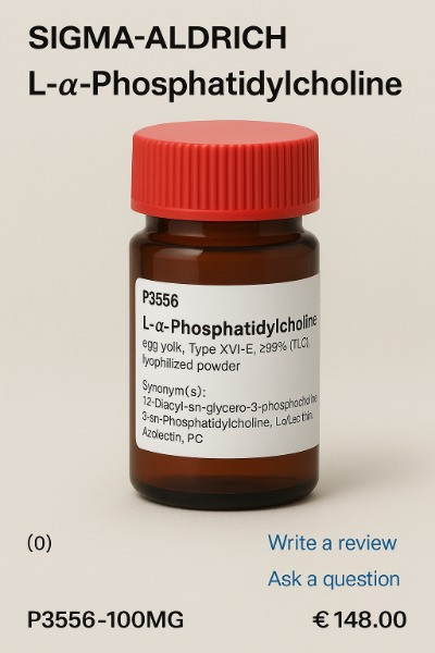 L-α فسفاتیدیل کولین 25 میلی‌گرم | کد سیگما P3556 | مشخصات و خرید