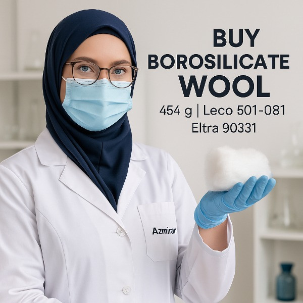خرید و قیمت پشم شیشه بوروسیلیکاتی 454 گرمی | Leco 501-081 | Eltra 90331