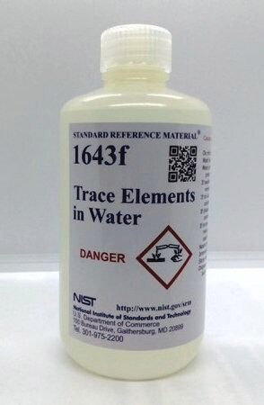 NIST SRM 1643f عناصر ردیابی در آب | استاندارد مرجع Trace Elements in Water